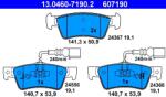 ATE Set Placute Frana, Frana Disc 13.0460-7190.2 Vw Touareg
