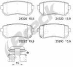BRECK Set Placute Frana, Frana Disc 252920070200 Hyundai Sonata Vi/I30/Ix35 Kia Cee'D (252920070200)