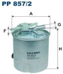 FILTRON Filtru Combustibil Pp857/2 Nissan Qashqai I/X-Trail/X-Trail Ii Renault Koleos I (PP857/2)