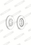 FERODO Disc Frana Ddf1987C-1 Audi A6 C7/A7/A8 D4 (DDF1987C-1)
