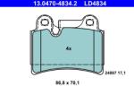 ATE Set Placute Frana, Frana Disc 13.0470-4834.2 Vw Touareg (13.0470-4834.2)