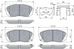 Bosch Set Placute Frana, Frana Disc 0986460169 Hyundai Tucson Kia Soul Ii