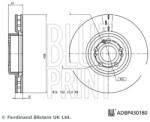 BLUE PRINT Disc Frana Punte Fata Adbp430180 Mercedes-Benz Gle