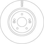TRW Disc Frana Df7592 Hyundai Kona/Nexo/Tucson/I20 Iii/I40 I/I40 I Cw/I40 I Kombi