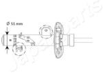 JAPANPARTS Amortizor Axa Fata Stanga Mm-01131 Peugeot 2008 I (MM-01131)