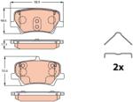 TRW Set Placute Frana, Frana Disc Gdb2277 Volvo Xc40