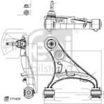 Febi Bilstein Brat, Suspensie Roata Axa Fata Stanga 185763 Land Rover Discovery Iv