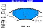 ATE Set Placute Frana, Frana Disc 13.0460-3829.2 Citroën C1/C1 Ii Peugeot 107/108