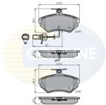 COMLINE Set Placute Frana, Frana Disc Cbp1736 Audi A4 B5/A4 B6/A4 B7 Seat Exeo Vw Bora (CBP1736)