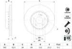 Bosch Disc Frana 0986479H46 Mercedes-Benz C-Class/C-Class T-Model/E-Class