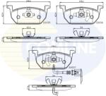 COMLINE Set Placute Frana, Frana Disc Cbp12224 Audi A3 Seat Leon Skoda Octavia Iii (CBP12224)