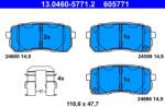ATE Set Placute Frana, Frana Disc 13.0460-5771.2 Kia Carnival / Grand Carnival Iii