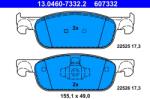 ATE Set Placute Frana, Frana Disc 13.0460-7332.2 Dacia Logan Ii/Logan Mcv Ii (13.0460-7332.2)