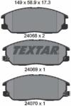 TEXTAR Set Placute Frana, Frana Disc 2406801 Kia Sorento I