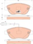 TRW Set Placute Frana, Frana Disc Gdb1829 Abarth 500 / 595 / 695/500C / 595C / 695C (GDB1829)
