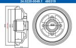 ATE Tambur Frana 24.0220-0049.1 Opel Agila Suzuki Splash/Swift Iii