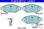 ATE Set Placute Frana, Frana Disc 13.0470-2617.2 Audi A3/A3 Allstreet/Q2/Q3 Seat Leon