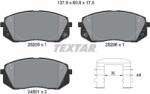 TEXTAR Set Placute Frana, Frana Disc 2520501 Hyundai Kona/Sonata V/Sonata Vi/Sonata Vii