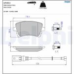DELPHI Set Placute Frana, Frana Disc Lp1911 Vw California T5/California T6/Multivan T5