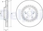 DELPHI Disc Frana Bg4691C Lexus Nx/Rx Toyota Alphard / Vellfire/Highlander / Kluger