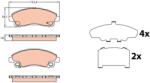 TRW Set Placute Frana, Frana Disc Gdb3644 Mitsubishi Cantervii