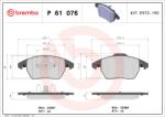 BREMBO Set Placute Frana, Frana Disc P61076 Audi A1 Citroën C4/C4 I Ds (Capsa) Ds 5
