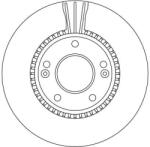 TRW Disc Frana Df4283 Hyundai Coupe I/Coupe Ii/Sonata V/Sonata Vi/Sonata Vii/Tiburon (DF4283)