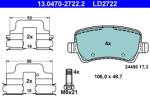 ATE Set Placute Frana, Frana Disc 13.0470-2722.2 Ford Galaxy Ii/Galaxy Mk Ii/S-Max