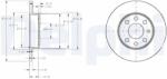 DELPHI Disc Frana Bg3567 Opel Corsa C Vauxhall Corsa Mk Ii/Corsavan Mk Iicaseta/ (BG3567)