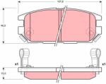 TRW Set Placute Frana, Frana Disc Gdb3199 Dodge Stealth Mitsubishi Eclipse Iv/Magna