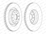 FERODO Disc Frana Ddf1503C Audi A3/Q2/Q3/Tt Cupra Ateca/Formentor/Leon Seat Leon Vw Eos (DDF1503C)