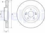 DELPHI Disc Frana Bg4683C Hyundai Grandeur/Kona/Nexo/Sonata Vii/Tucson/I20 Iii/I40 I (BG4683C)
