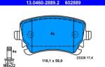 ATE Set Placute Frana, Frana Disc 13.0460-2889.2 Audi A4 B7/A6 C5/A8 D3