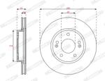FERODO Disc Frana Ddf3056C Hyundai Ioniq Kia Niro/Niro I
