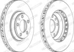 FERODO Disc Frana Ddf1408Lc-1 Audi Q7 Porsche Cayenne/Panamera Vw Touareg