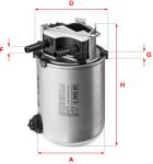 SOFIMA Filtru Combustibil S1095Nr Nissan Qashqai Ii/X-Trail Iii Renault Kadjar
