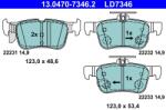 ATE Set Placute Frana, Frana Disc 13.0470-7346.2 Ford Focus Iv/Galaxy Iii/Kuga Ii