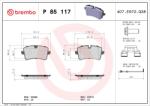 BREMBO Set Placute Frana, Frana Disc P85117 Audi A4 B9/A7/A8 D4