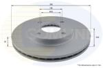 COMLINE Disc Frana Adc1206V Ford Fiesta/Fiesta Iv/Fiesta V/Focus I/Fusion/Ka/Puma (ADC1206V)