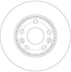 TRW Disc Frana Df6072 Dacia Duster Nissan Terrano Renault Arkana I/Captur I/Duster (DF6072)