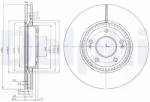 DELPHI Disc Frana Bg4011 Hyundai Grandeur/Sonata V/Sonata Vi/Tucson/I30/I40 I/I40 I Cw (BG4011)