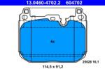 ATE Set Placute Frana, Frana Disc 13.0460-4702.2 Bmw 1/2 Gran/X1/X2 Mini Mini