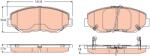 TRW Set Placute Frana, Frana Disc Gdb3627 Honda Cr-V Ii (GDB3627)