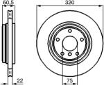 Bosch Disc Frana 0986478975 Bmw 3 (0986478975)