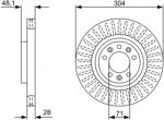 Bosch Disc Frana 0986479A89 Citroën Berlingo/C4 Picasso Ii/C4 Spacetourer/C5 Aircross