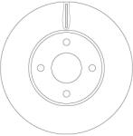 TRW Disc Frana Df6520 Ford Fiesta V