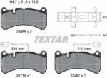 TEXTAR Set Placute Frana, Frana Disc 2395503 Alfa Romeo Giulia/Stelvio Maserati Grecale (2395503)