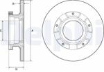 DELPHI Disc Frana Bg4673 Ford Tourneo Custom V362/Transit Custom V362/Transit V363 (BG4673)