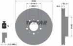 TEXTAR Disc Frana 92066703 Volvo 850/960 Ii/C70 I/S70/S90 I/V70 I/V90 I (92066703)