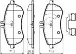 Bosch Set Placute Frana, Frana Disc 0986494667 Mercedes-Benz C-Class/C-Class T-Model (0986494667)